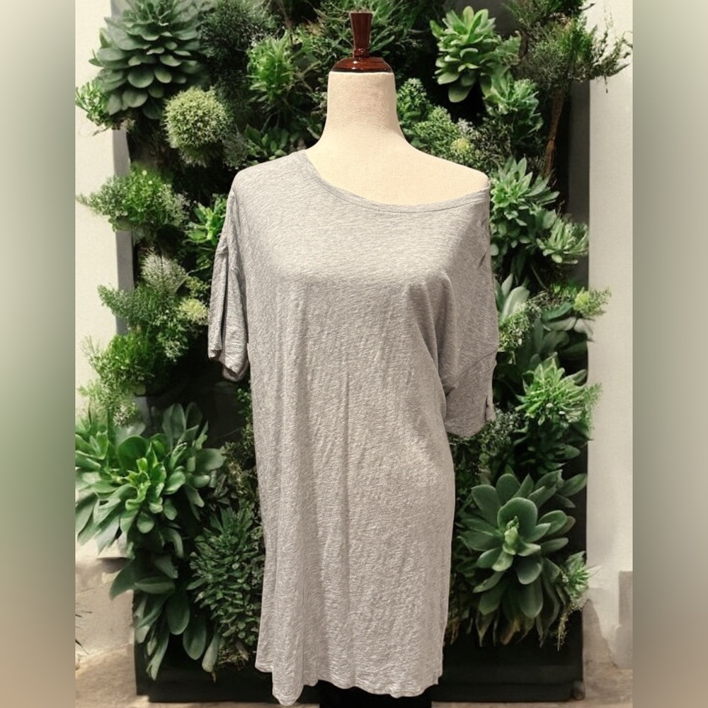 Z Supply Grey Short Sleeve T-Shirt Dress Size Small